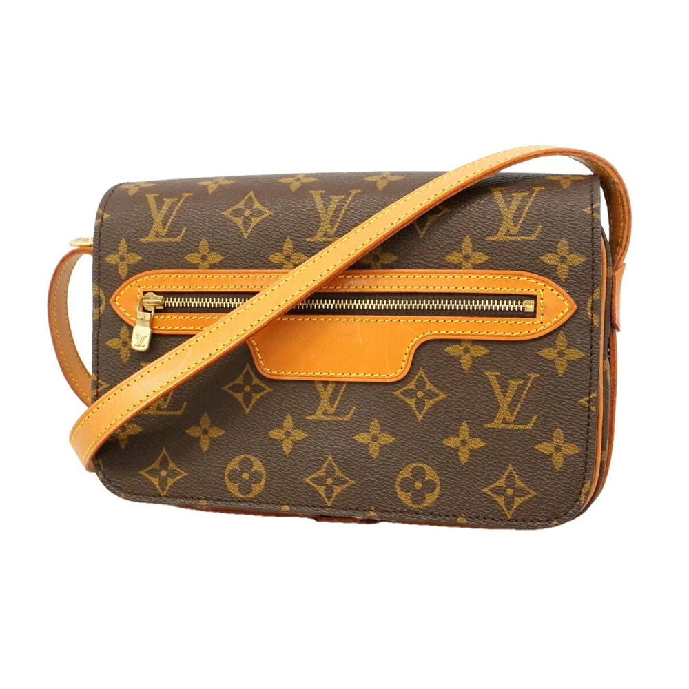 LOUIS VUITTON Authentic Brown Monogram Shoulder Bag